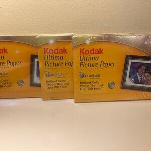3 sealed packages of 20, Kodak Photo Paper, High Gloss, total 60 sheets, 4x6"